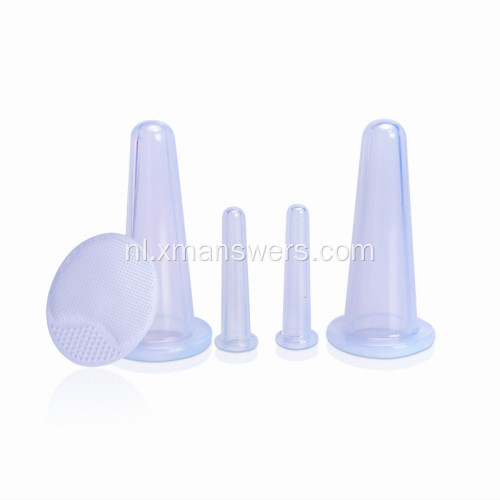 siliconen zuignap massage cups borst cupping set